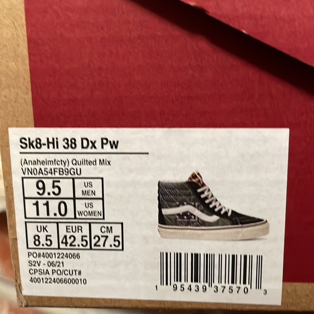 Vans Sk8 hi 38 Dx Pw Anaheim factory quilted mix - Picture 8 of 9